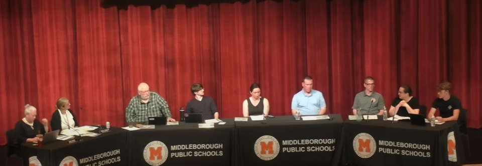 The Middleboro School Committee meets on April 13, 2023.