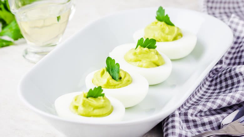 avocado deviled eggs