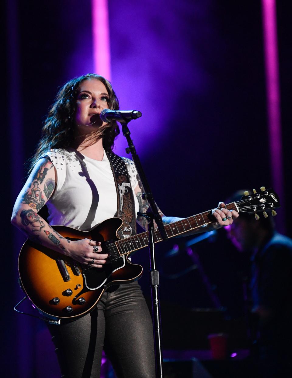 Ashley McBryde performs during CMA Fest at Nissan Stadium on Sunday, June 11, 2023, in Nashville, Tennessee.