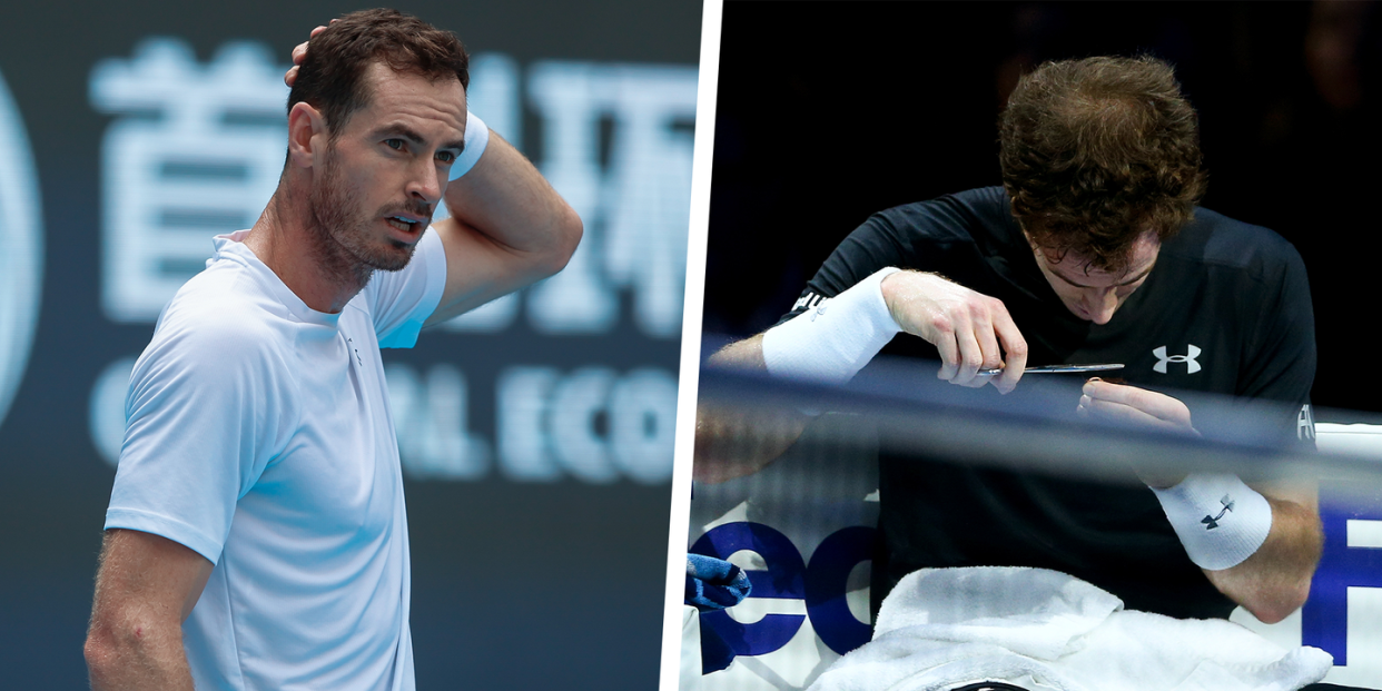 andy murray cuts his own hair