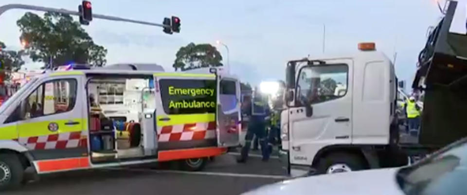 One witness said he believed the man had been speeding when he entered the exit. Photo: 7 News