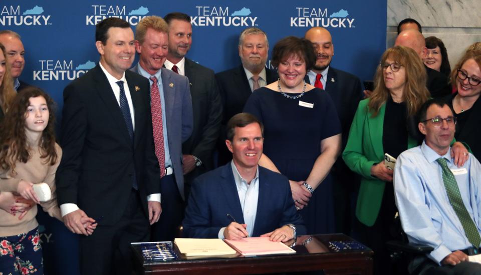 Gov. Andy Beshear signed a bill into law that makes Medical Marijuana legal in Kentucky. He would later sign and make legal Sports Betting.
March 31, 2023