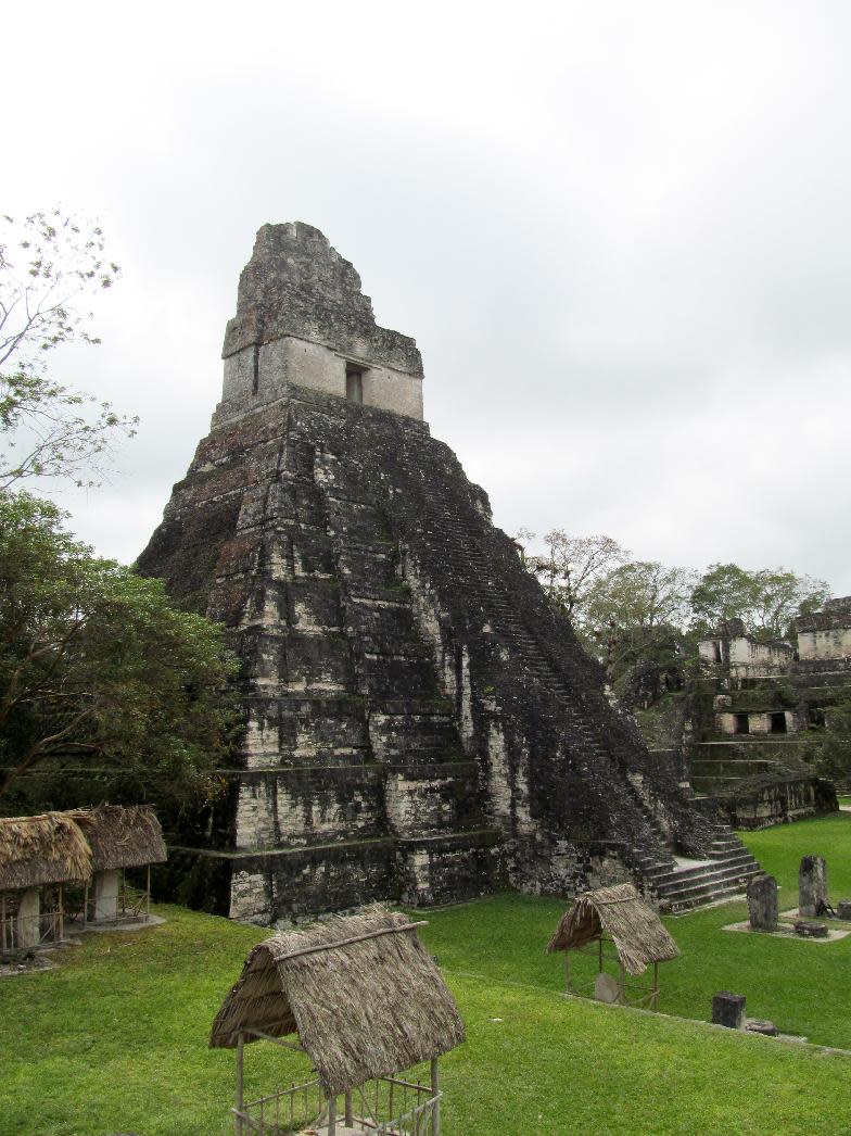 This February 2013 photo shows Temple I at Tikal, Guatemala's largest Mayan ruins park and a UNESCO World Heritage Site. Spread over 220 square miles, Tikal encompasses thousands of structures in addition to a primary tropical forest and a variety of wildlife. Temple I has become a symbol of Guatemala. (AP Photo/Amir Bibawy)