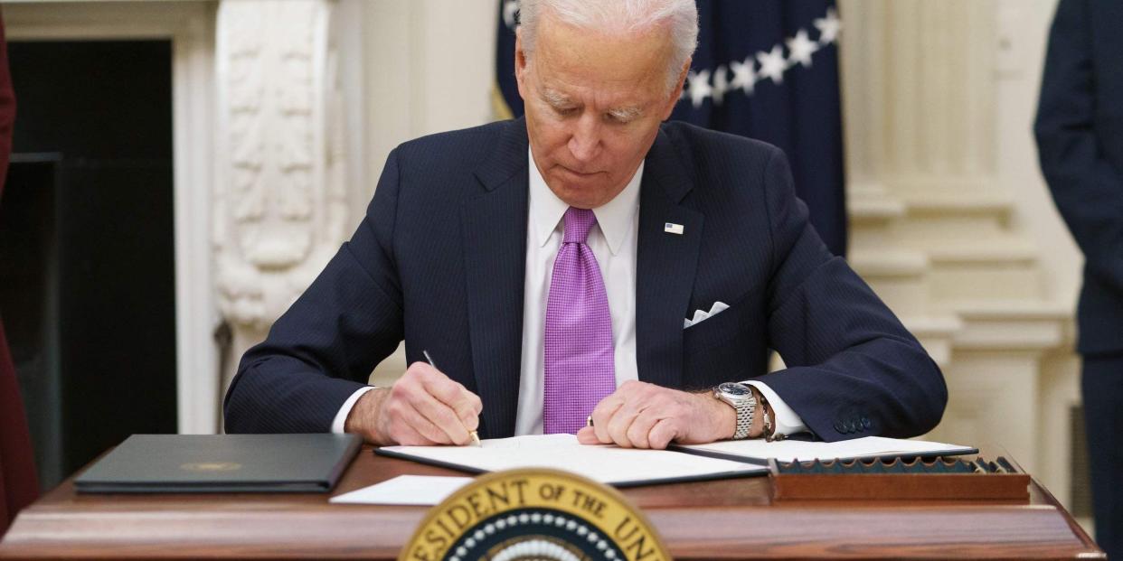Joe Biden signs executive orders