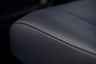 <p>You can find the bronze contrast stitching on the steering wheel, door trim, center stack, console, and seats. It's a subtle but nice touch and adds a bit of color to the interior cabin.</p>