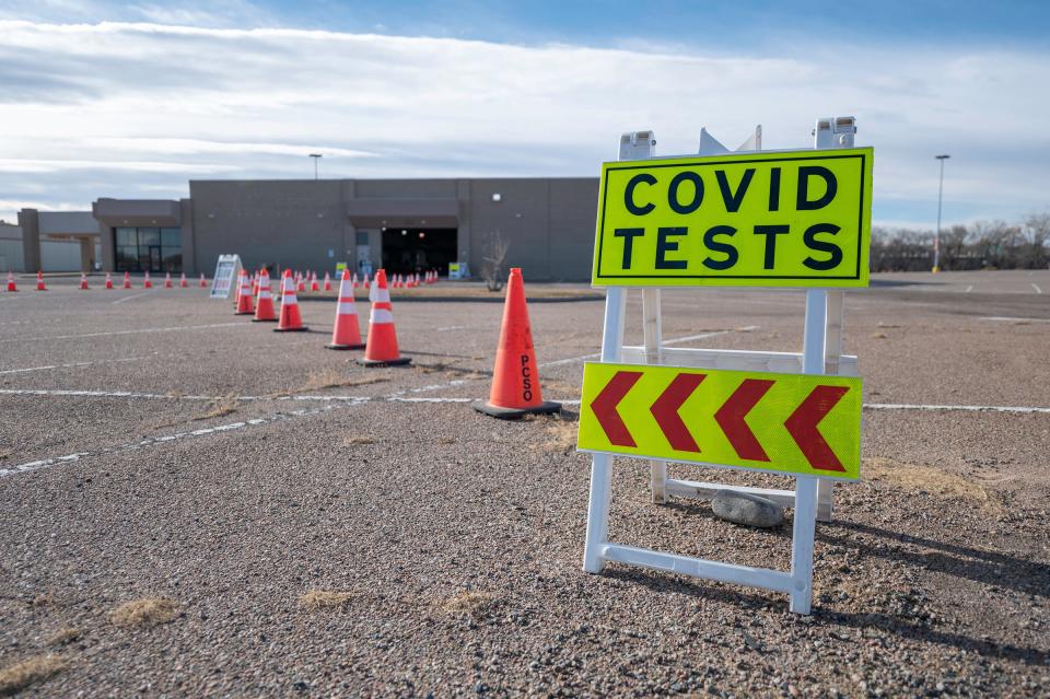 The Pueblo Mall COVID-19 testing site closed on Friday.