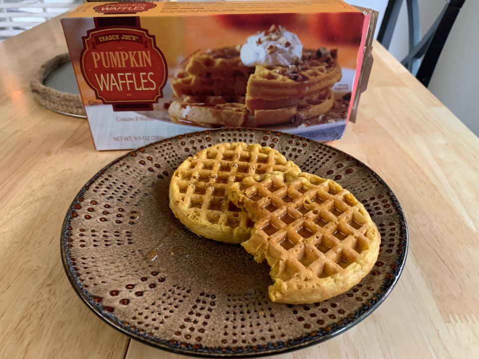 Trader Joe's frozen pumpkin waffles