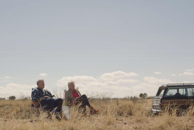 Will Ferrell (L) and Harper Steele enjoy some down time on the road. Photo courtesy of Sundance Institute