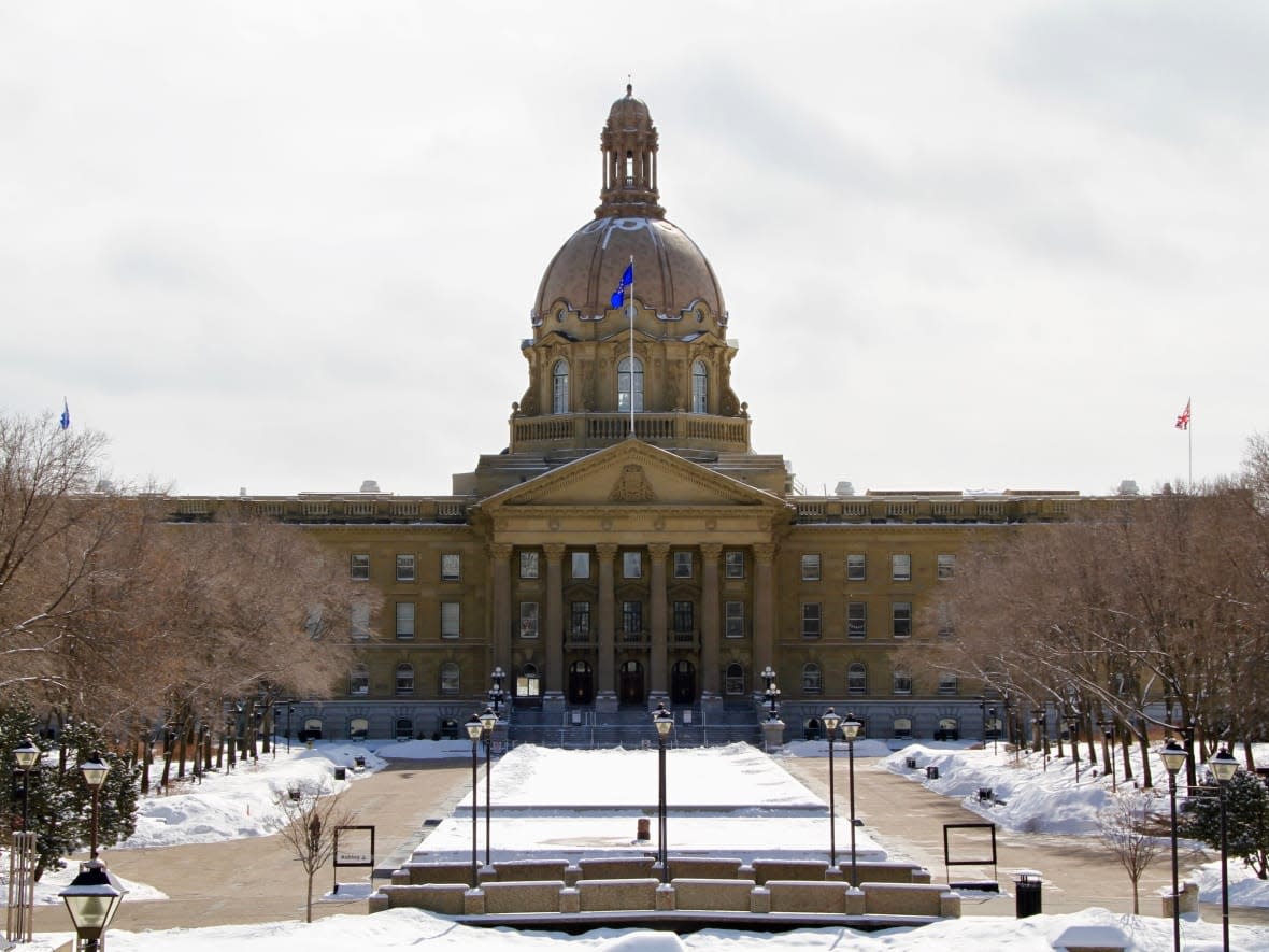 The Alberta Legislature is pictured in a file photo. The Alberta government is calling for changes to the federal equalization program, which it calls unsustainable in its current form. (David Bajer/CBC - image credit)