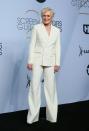 <p>Wearing a Ralph Lauren suit with Giuseppe Zanotti shoes. <em>[Photo: Getty]</em> </p>