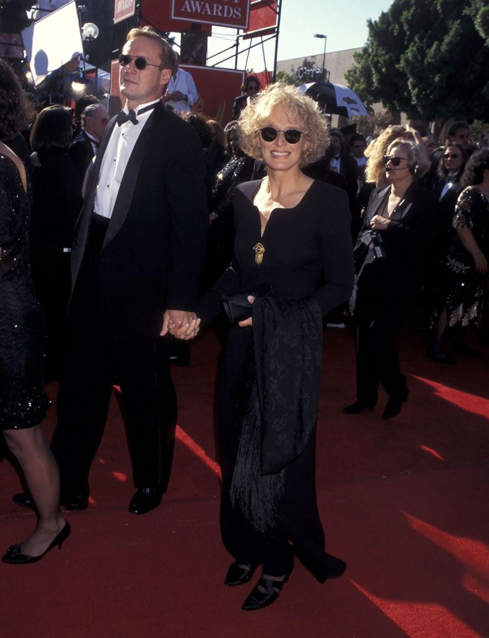 <p>Glenn Close flashes a big smile on the red carpet. The actress has received 14 Emmy nominations and three wins across her lengthy career. Two of which were for her role in <em>Damages</em>, which aired 2008-2012.</p>