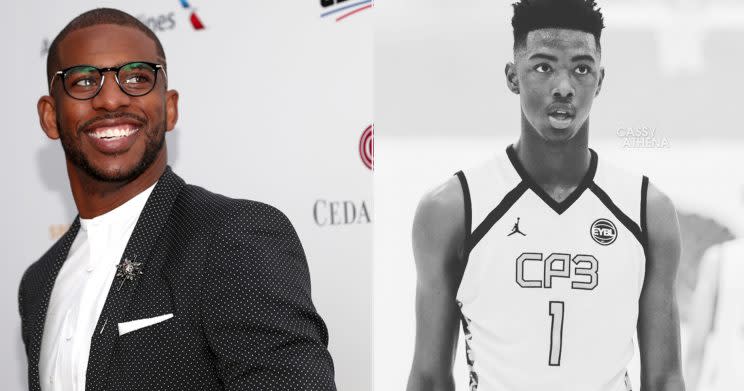 LA Clippers star Chris Paul and recent 2017 draft pick Harry Giles have a relationship that formed when Giles played for Paul's AAU teams during the summer. Paul tweeted his support to Giles after the former Duke freshman earned a spot in the NBA. (Getty Images/@bigticket_hg/Instagram)