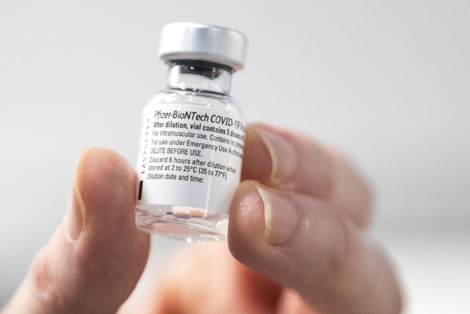 Children aged between 12 and 15 will be given the Pfizer vaccine (PA/PA Wire)