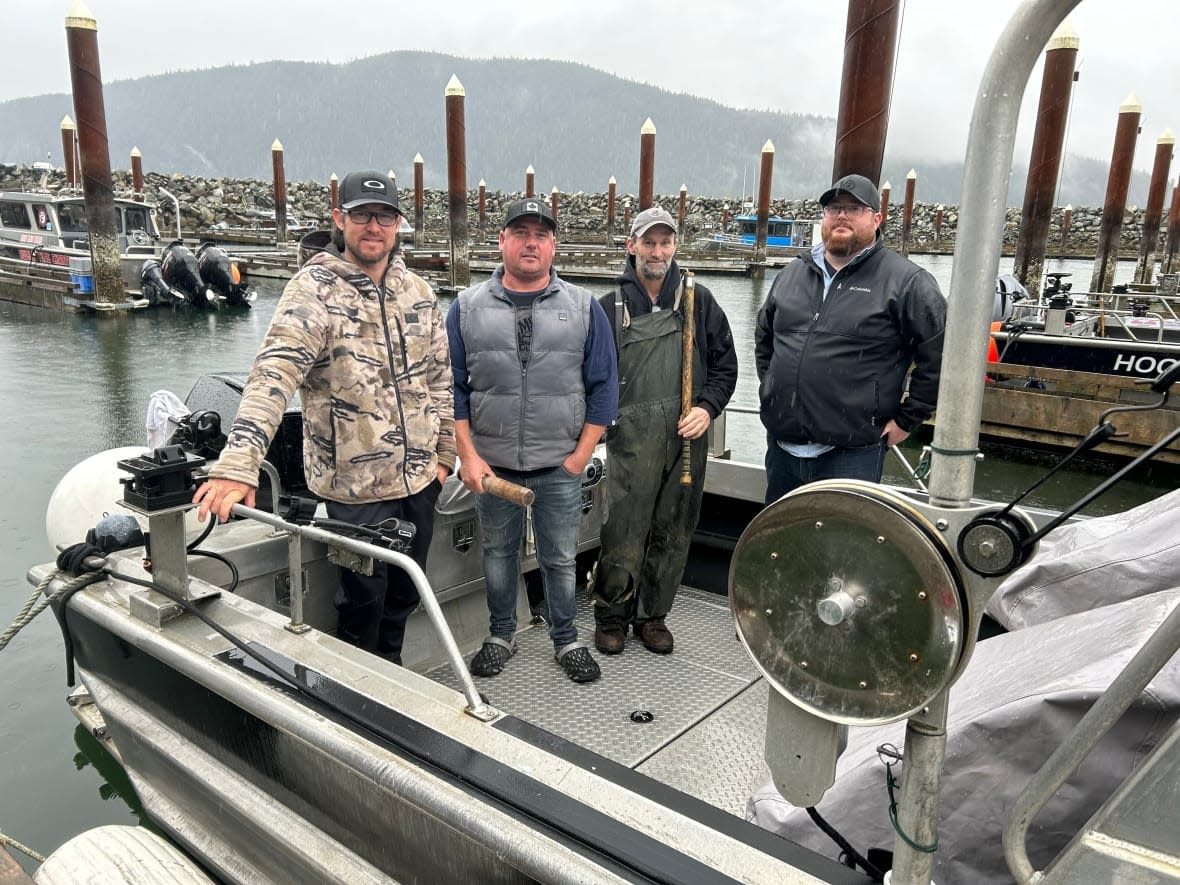 Fishing guides in Port Renfrew, B.C., are worried about their livelihoods as they await a decision on closing off some fishing areas in order to protect orcas.  (Roszan Holmen/CBC - image credit)