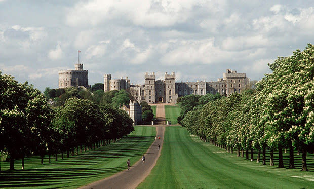 Windsor Castle, the setting of Prince Philip's new portrait