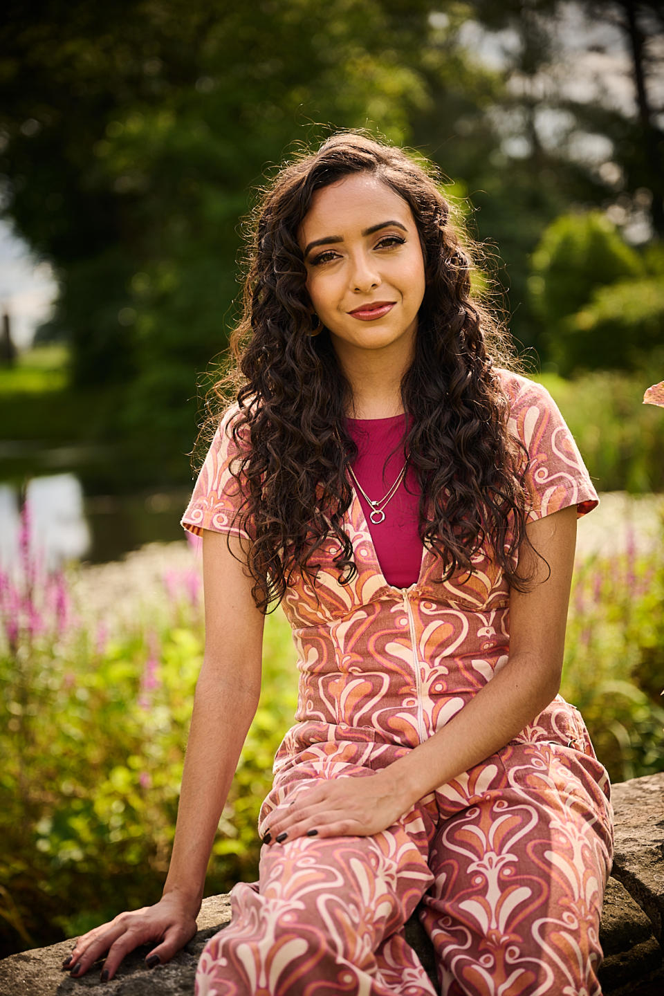 Nadira Valli at the pool party.