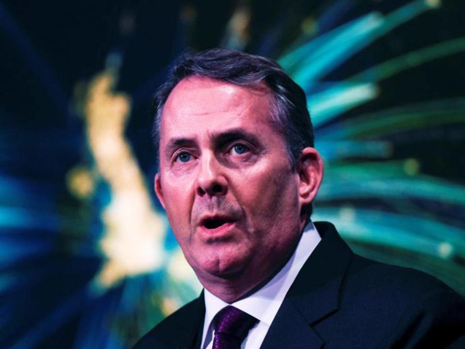 Liam Fox visited Mexico to drum up trade for Brexit Britain in July 2017 (Reuters)