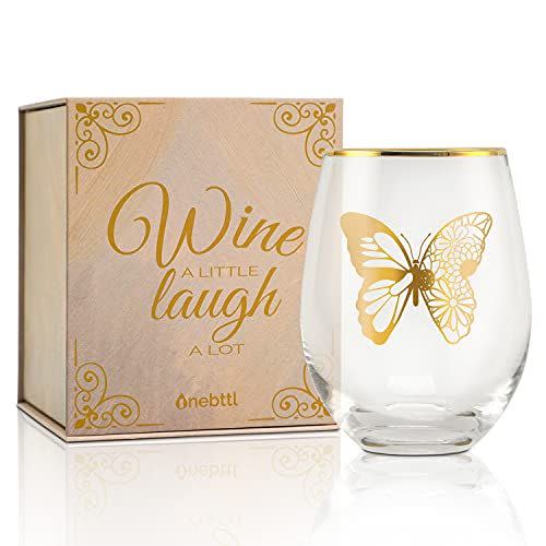 Butterfly Wine Glass