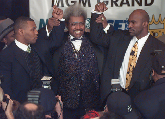 Evander Holyfield, Mike Tyson continue to joke about 'Bite Fight