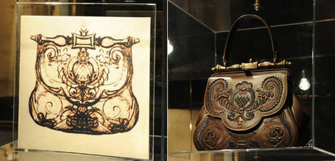 A Leonardo Da Vinci sketch from 1497 has been made into a handbag. Photo courtesy of The History Blog.