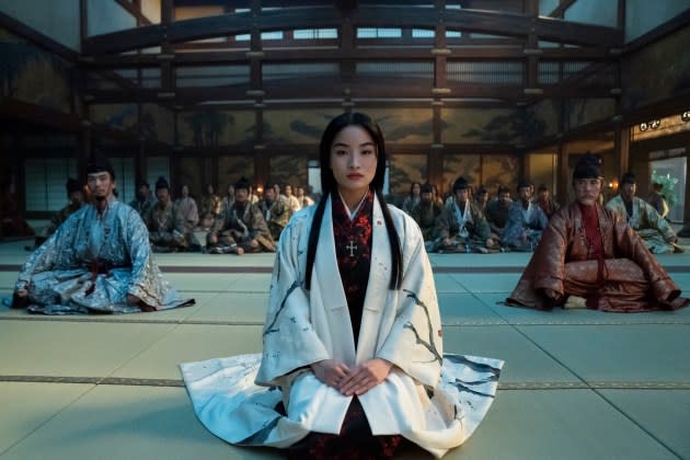 Eita Okuno, Anna Sawai, and Hiromoto Ida in 'Shogun.'   - Credit: Katie Yu/FX