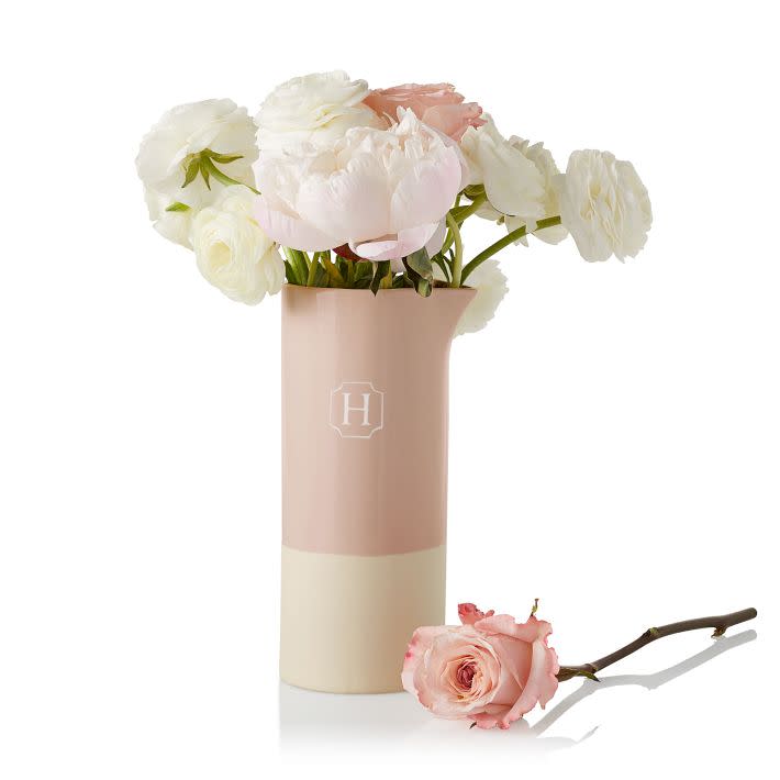 <p><a href="https://go.redirectingat.com?id=74968X1596630&url=https%3A%2F%2Fwww.markandgraham.com%2Fproducts%2Fmonogrammed-dipped-ceramic-pitcher%2F&sref=https%3A%2F%2Fwww.womansday.com%2Frelationships%2Ffamily-friends%2Fg60296719%2Fbest-personalized-gifts%2F" rel="nofollow noopener" target="_blank" data-ylk="slk:Shop Now;elm:context_link;itc:0;sec:content-canvas" class="link ">Shop Now</a></p><p>Dipped Ceramic Pitcher Vase</p><p>markandgraham.com</p><p>$49.00</p>