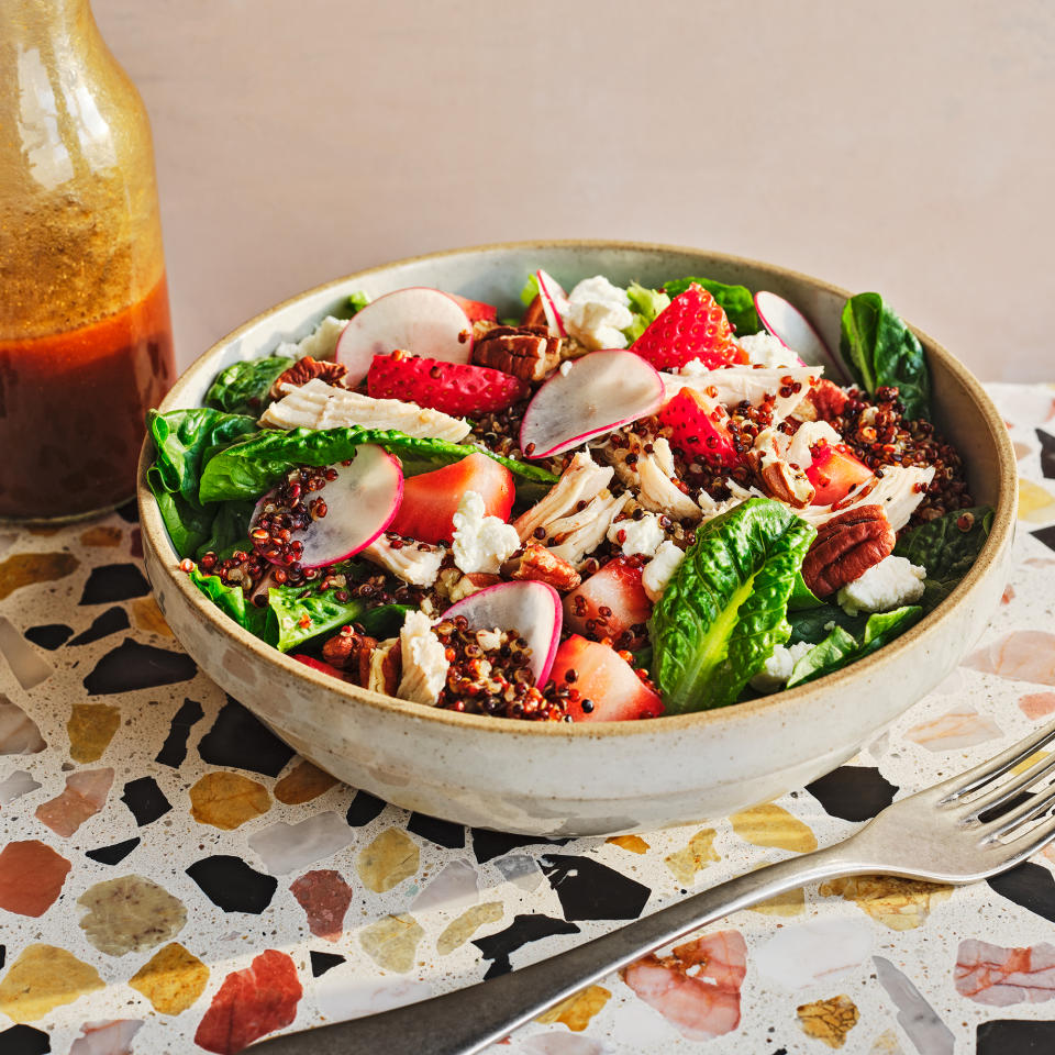 Chicken-Quinoa Bowl with Strawberries & Pecans