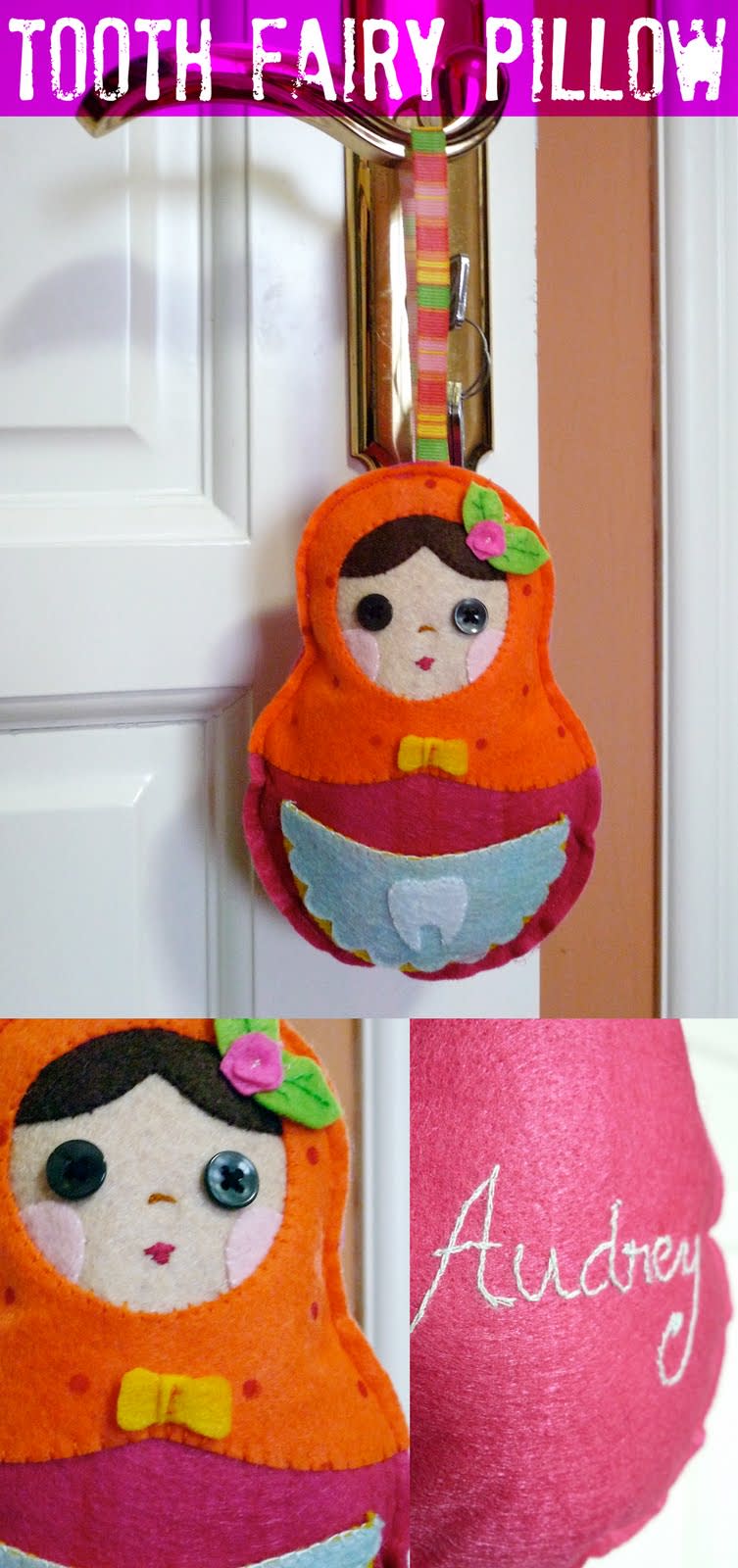 DIY Matryoshka Tooth Fairy Pillow