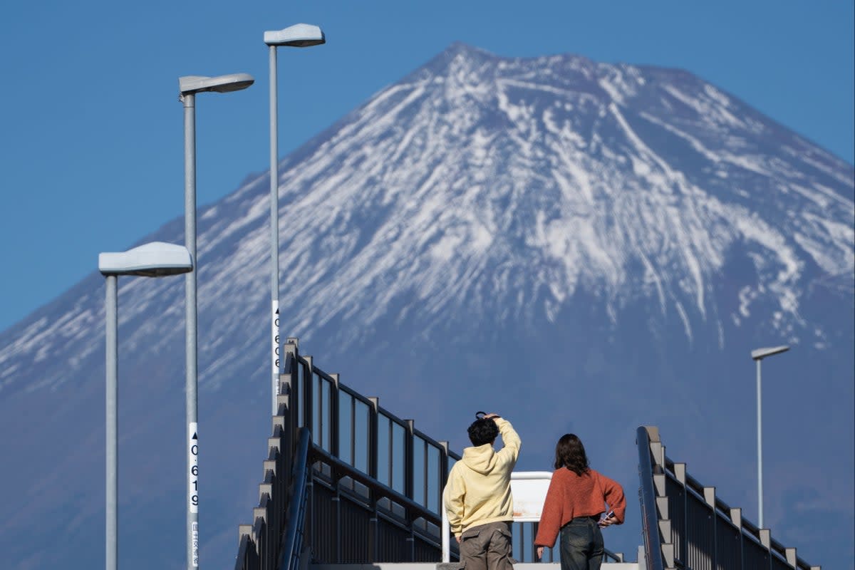 Fujisan Yumeno Ohashi overpass is part of the latest overtourism row  (Getty Images)