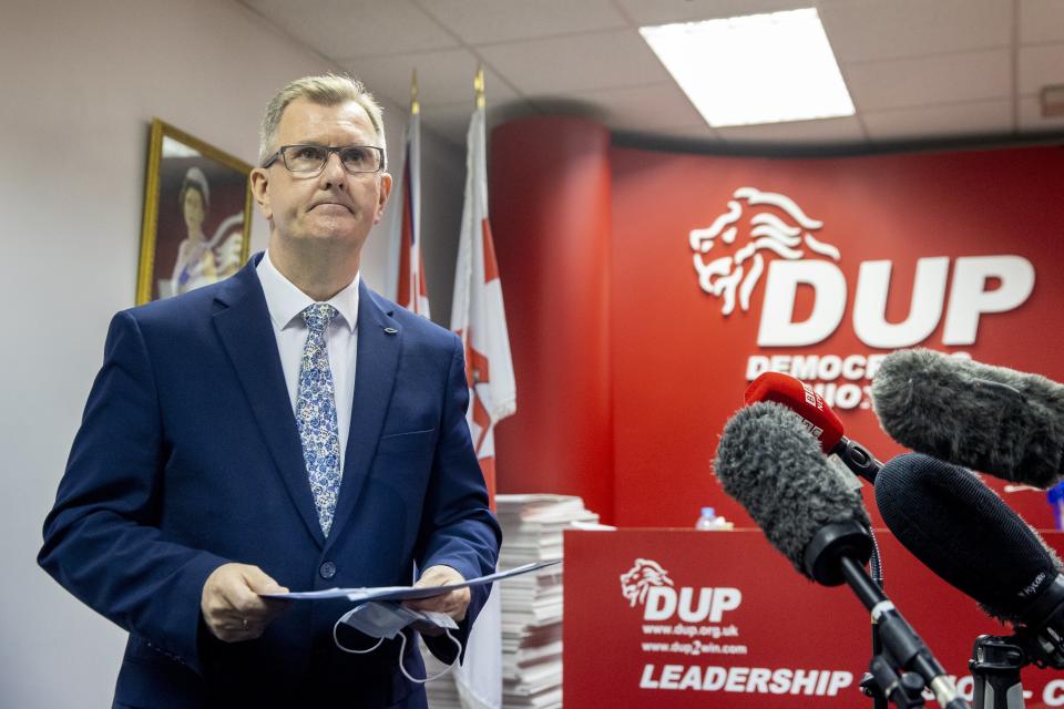 Westminster leader Sir Jeffrey Donaldson also ran for the leadership of the partyPA Wire