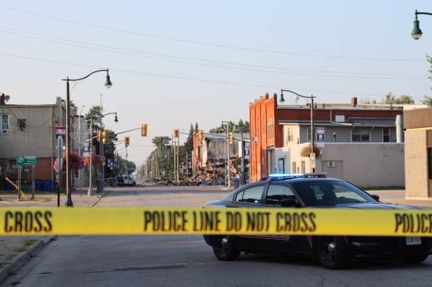 Two days after the buildings in Wheatley exploded at the end of August.  (Jennifer La Grassa/CBC - image credit)