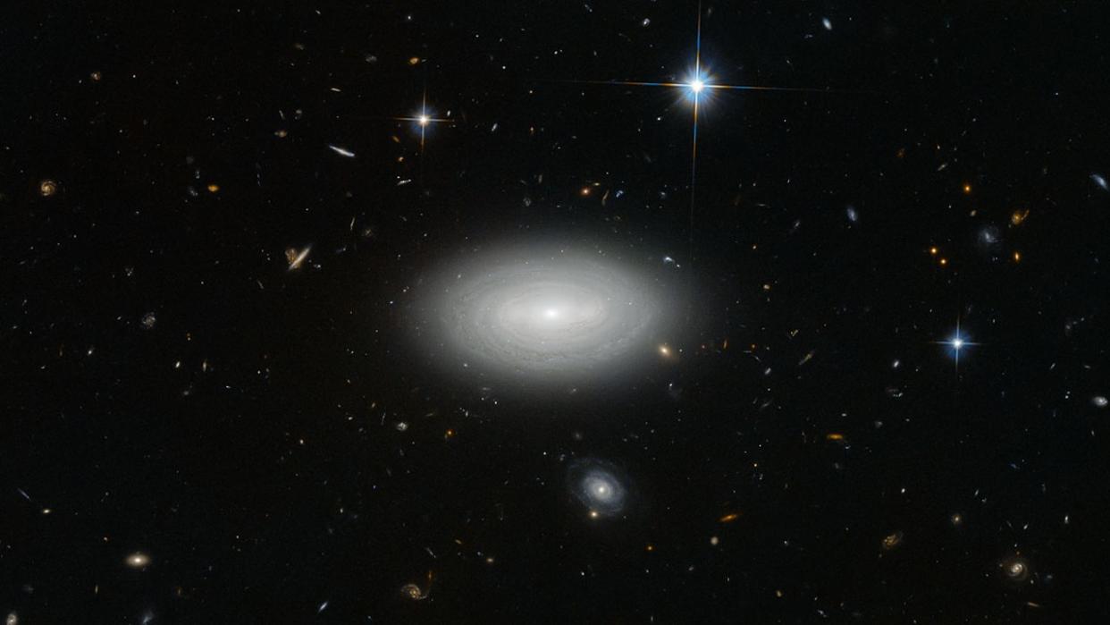  a spiral galaxy in deep space 