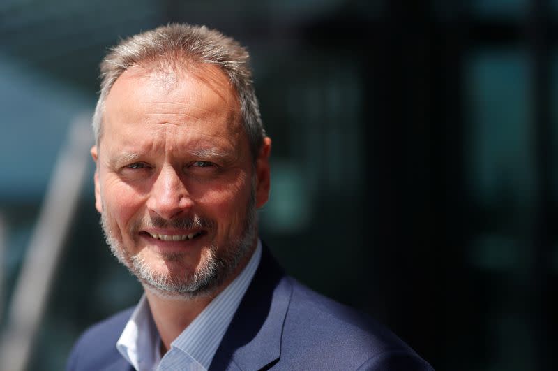 FILE PHOTO: Michael Schoellhorn, Chief Operating Officer of Airbus, poses at Airbus headquarters in Blagnac