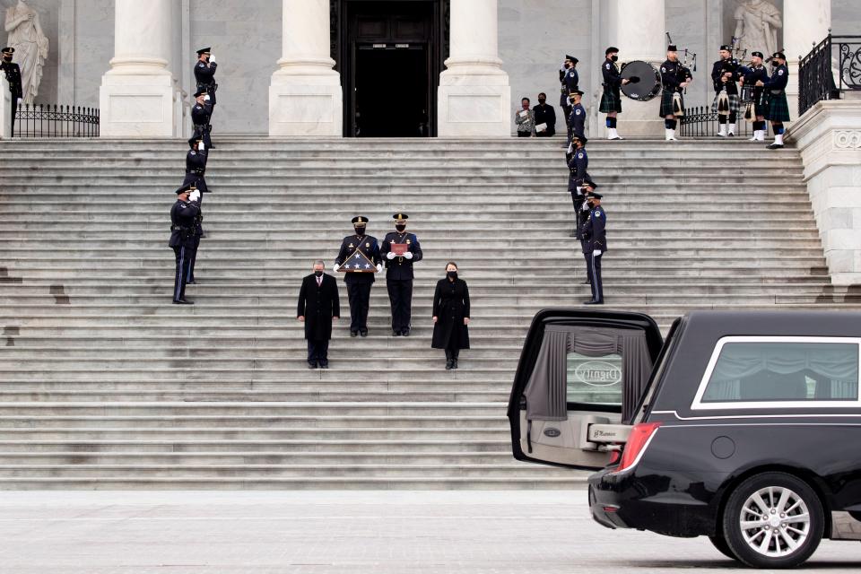 <p>FBI identifies suspect in death of Capitol police officer during Trump riot</p> (Photo by Michael Reynolds-Pool/Getty Images)