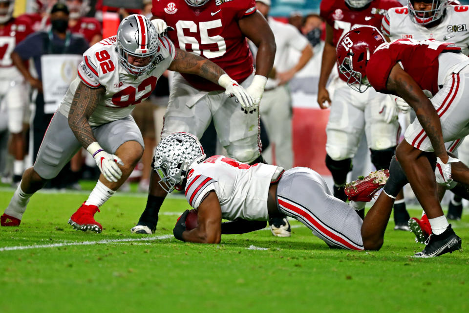 Ohio State down big to Alabama at half, must find adjustments