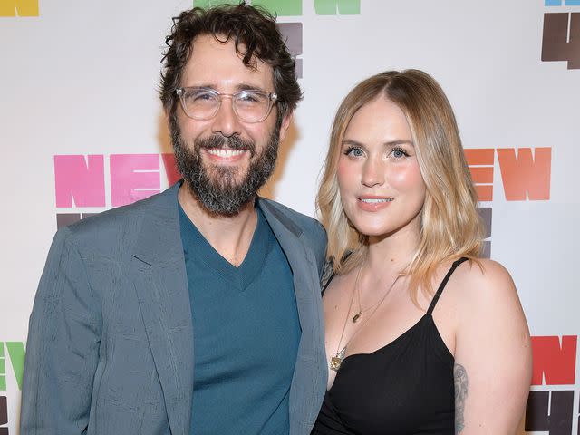 <p>Kristina Bumphrey/Variety/Getty</p> Josh Groban and his girlfriend Natalie McQueen at the We Are Family Gala on June 5, 2023 in New York City.