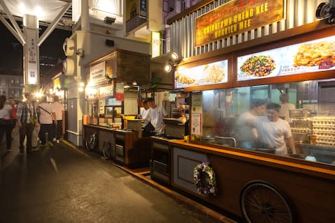 Hawker stalls in Singapore's Chinatown - Credit: istock