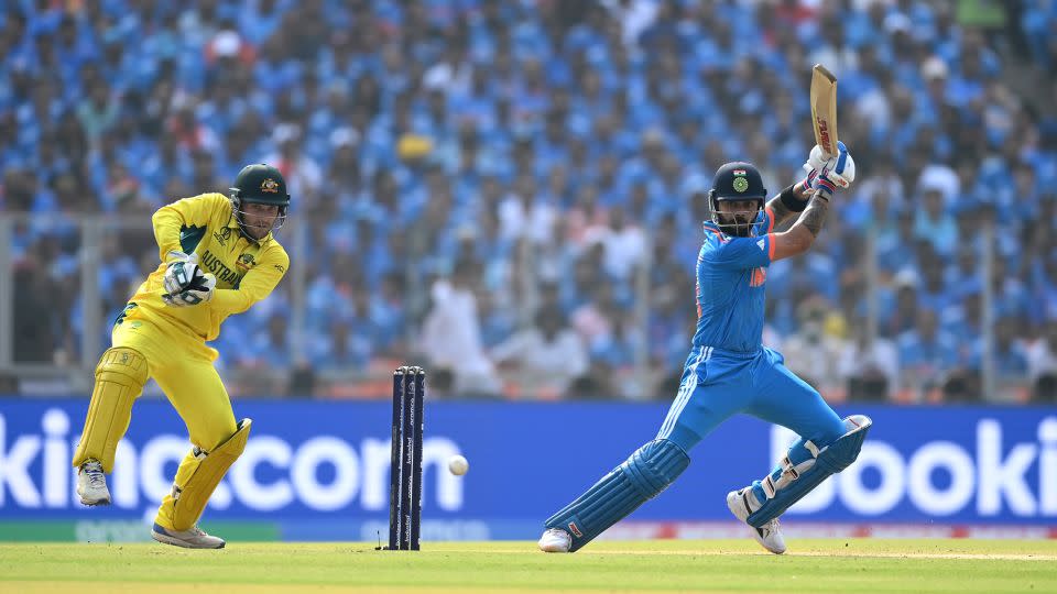 Virat Kohli of India bats during the ICC Men's Cricket World Cup India 2023 Final between India and Australia at Narendra Modi Stadium on November 19, 2023 in Ahmedabad, India. - Gareth Copley/Getty Images