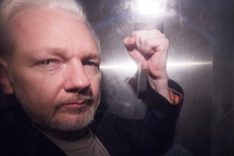 U.S. prosecutors charged Julian Assange with 17 charges of espionage and a single count of computer misuse in connection with receiving classified military documents with the help of Chelsea Manning in 2010. File Photo by Neil Hall/EPA-EFE