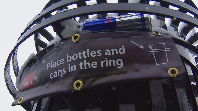 Garbage cans in Kensington designed to help bottle pickers and the environment