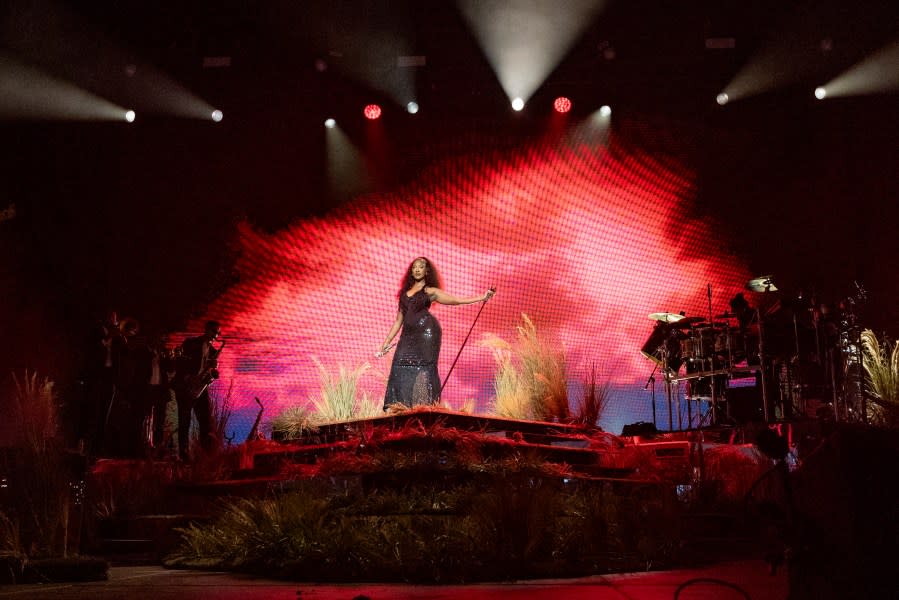 INDIO, CALIFORNIA – APRIL 14: (FOR EDITORIAL USE ONLY) Tems performs onstage in the Mojave tent at the 2024 Coachella Valley Music and Arts Festival at Empire Polo Club on April 14, 2024 in Indio, California. (Photo by Emma McIntyre/Getty Images for Coachella)