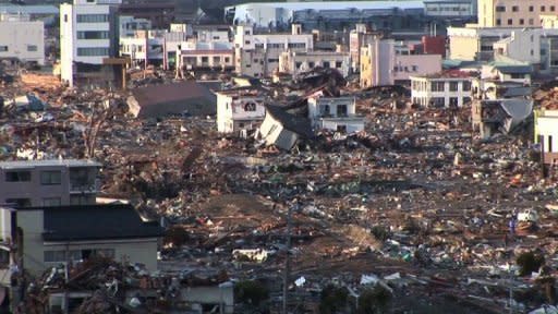 Japan is battling a nuclear and humanitarian crisis after its huge earthquake and tsunami. In some towns, the line between survival and ruin was very fine indeed. 