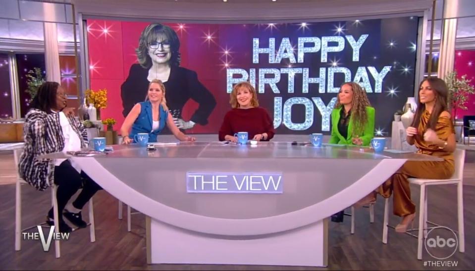 Joe Biden and first lady Jill Biden send a birthday message to Joy Behar