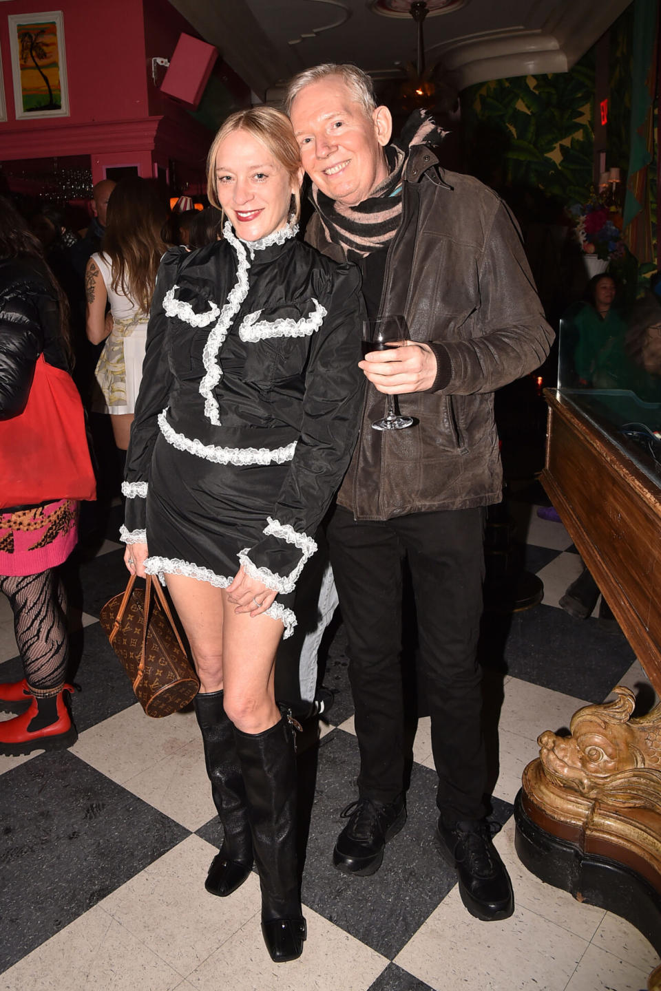 Chloe Sevigny and John Epperson attend a screening of ‘Lypsinka: Toxic Femininity’ on January 18, 2024. (Credit: Patrick McMullan via Getty Images)