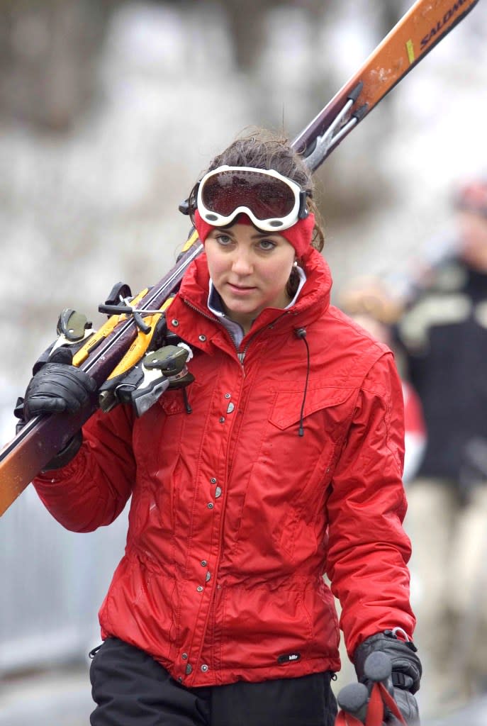 Middleton bundled up to go skiing in Switzerland. UK Press via Getty Images