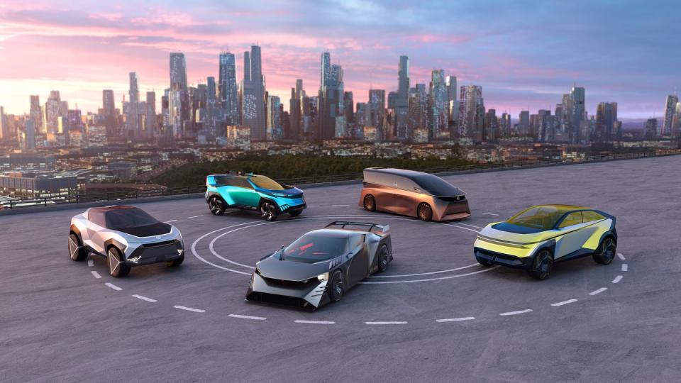 nissan concept vehicles group shot