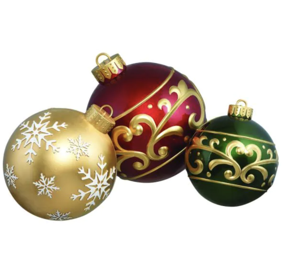 5) 3- Piece Blissful Figures Jumbo Ornament Set