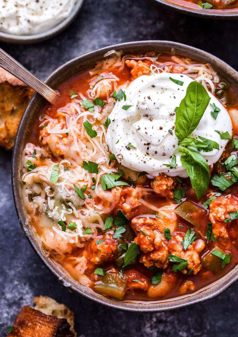 Slow Cooker Italian Turkey Chili