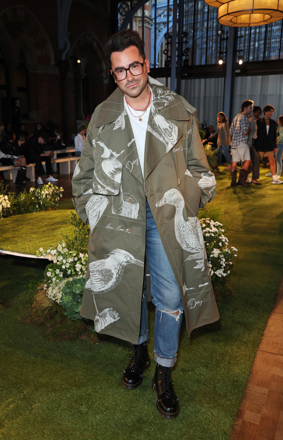 Dan Levy attends the S.S. Daley show during London Fashion Week in September 2022 at St Pancras Renaissance Hotel. Dave Benett/Getty Images