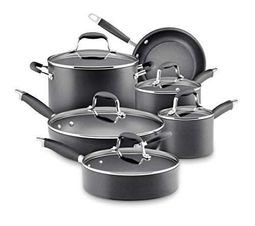 4) Advanced Hard-Anodized Nonstick Cookware 11-Piece Set